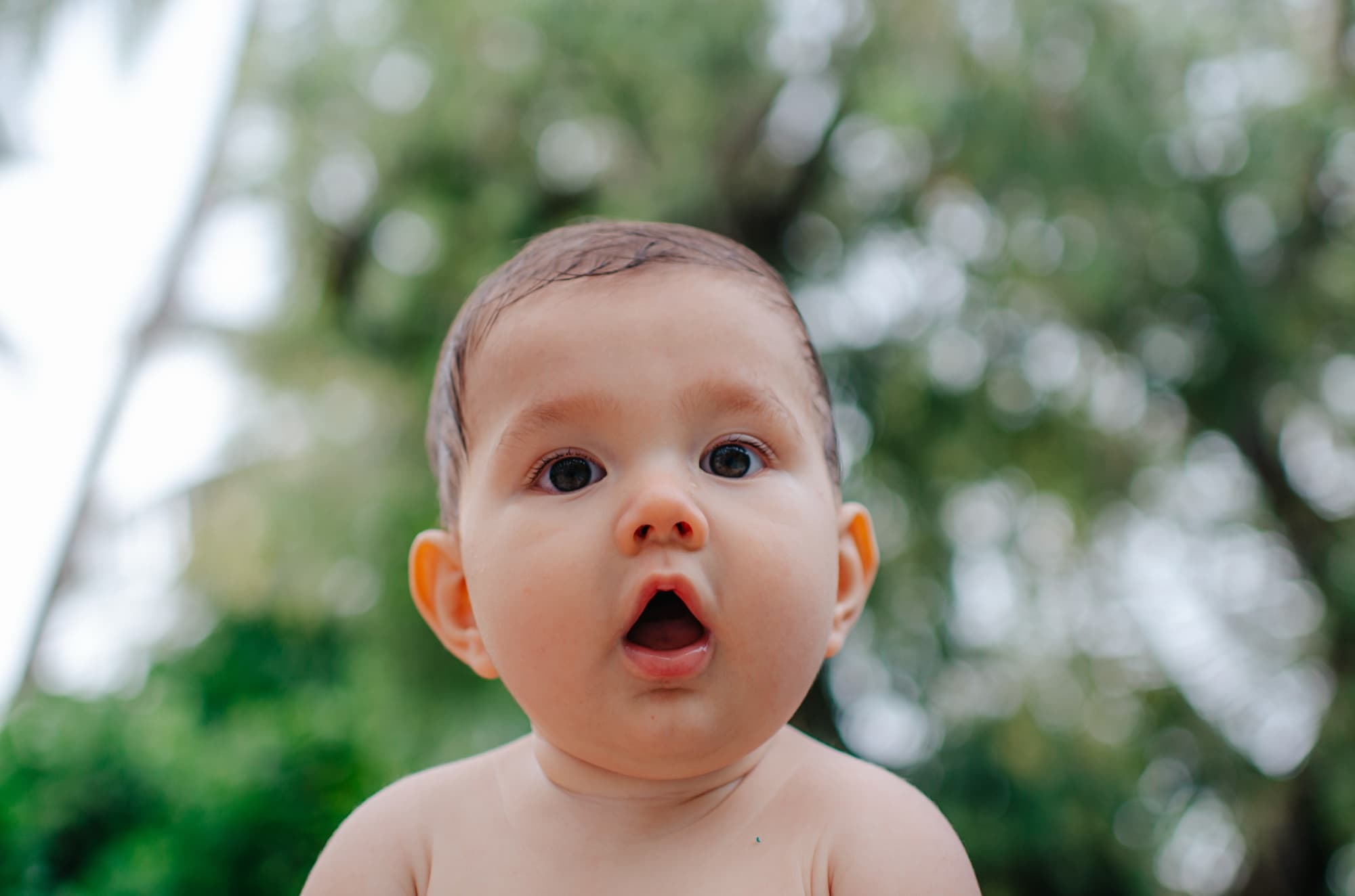Baby portrait in natural light